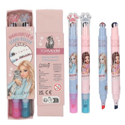 TOPModel tekstmarker &amp; stempelroller