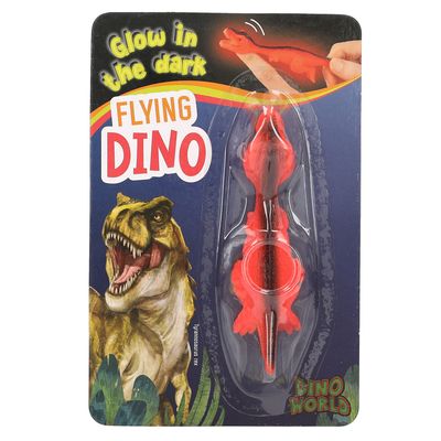 Dino World vliegende glow in the dark dino