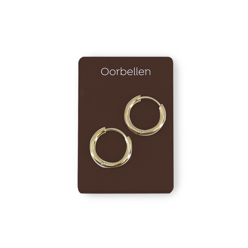 Gouden charms oorbellen