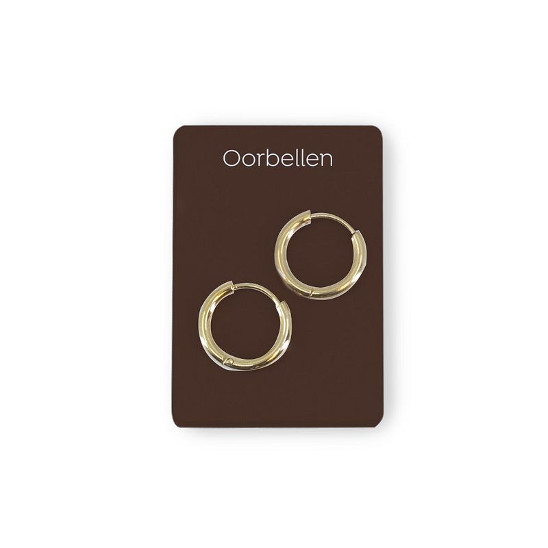 Gouden charms oorbellen