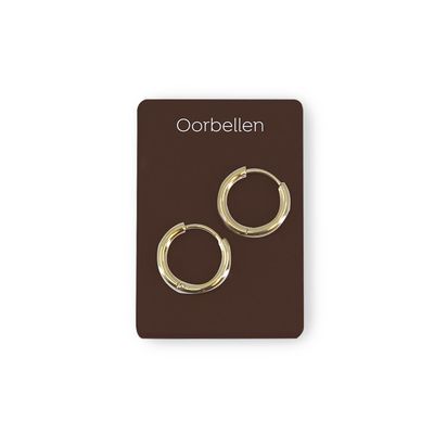 Gouden charms oorbellen