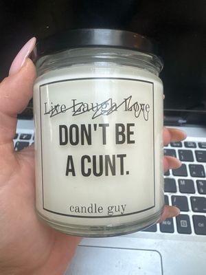 Candle guy don’t be a cunt
