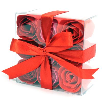 Cadeauset 9 zeeprozen - rood