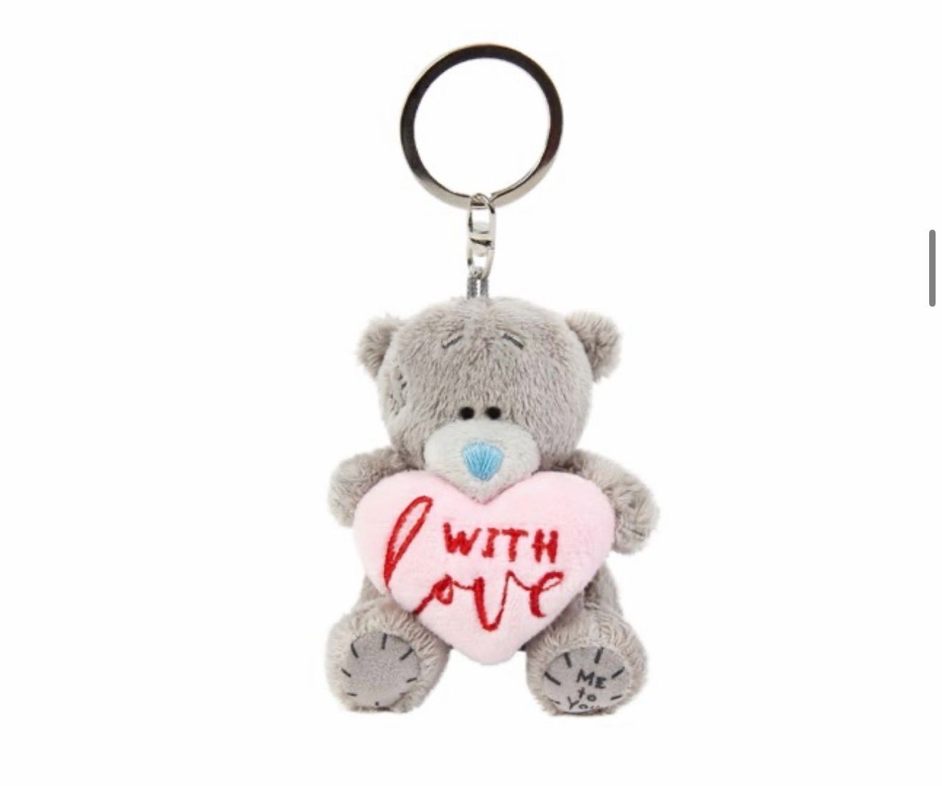 Me To You pluche sleutelhanger with love
