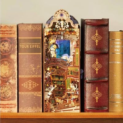 DIY book nook magical library