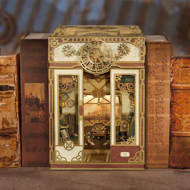 DIY book nook steam fantasy