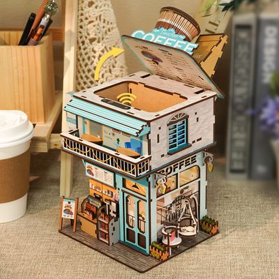 DIY desk bin coffee shop