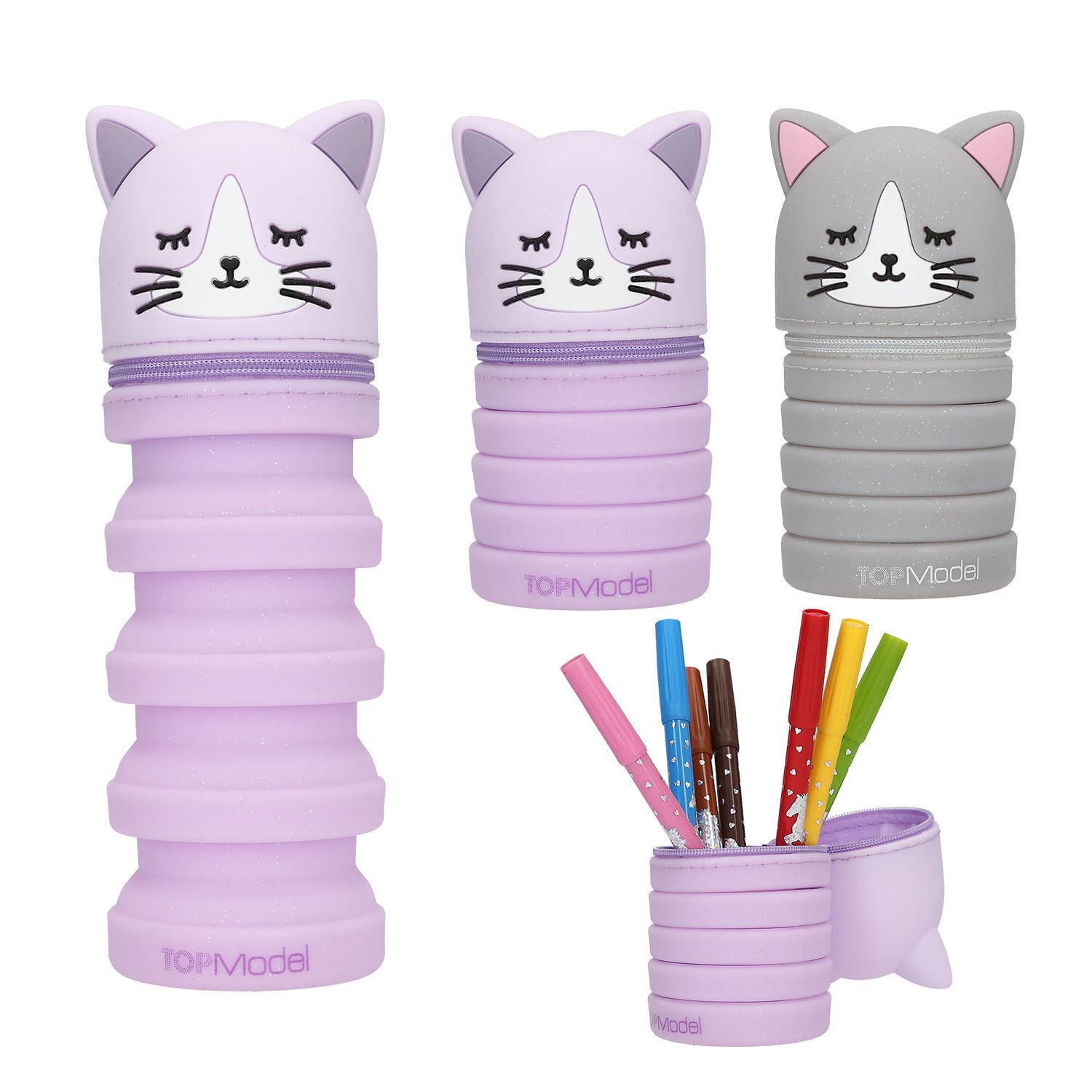TOPModel silicone etui BLOOMING KITTY
