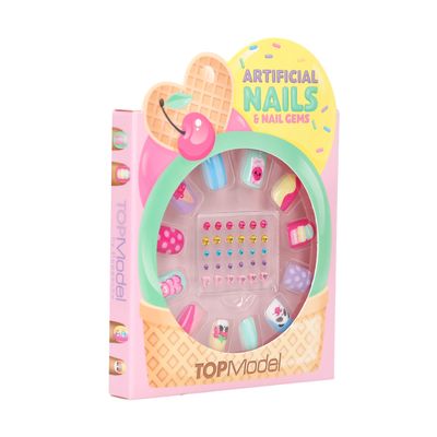 TOPModel kunstnagels met rhinestones CANDY GLAM