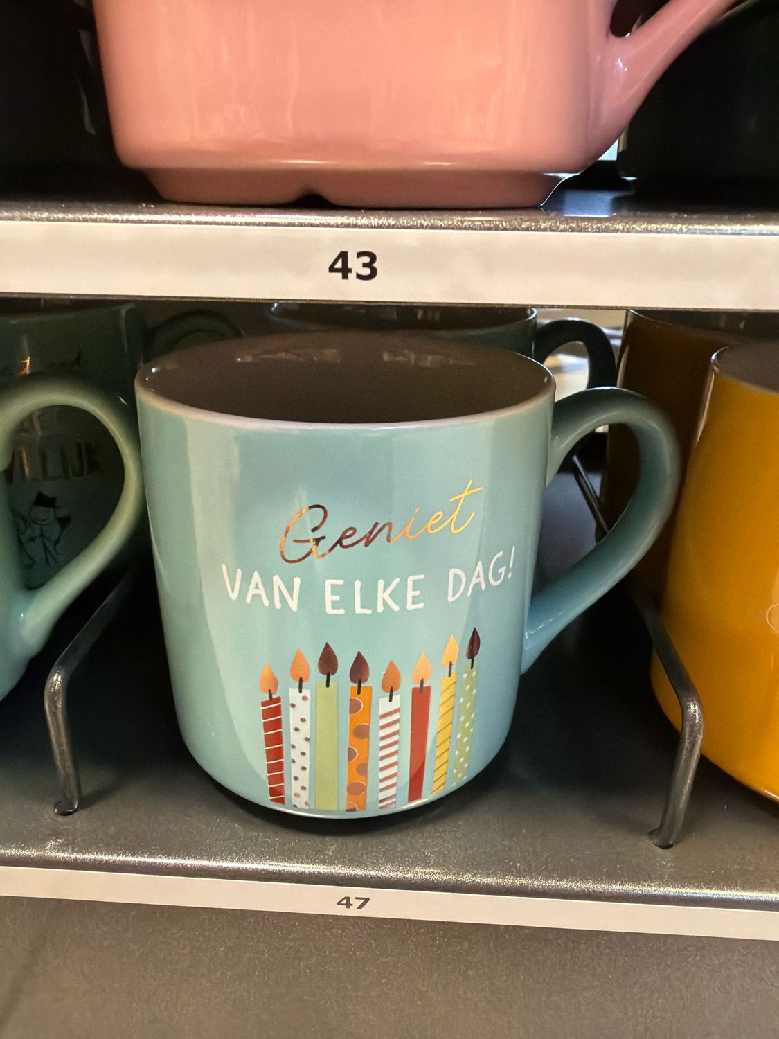 Mok 47 geniet van elk dag