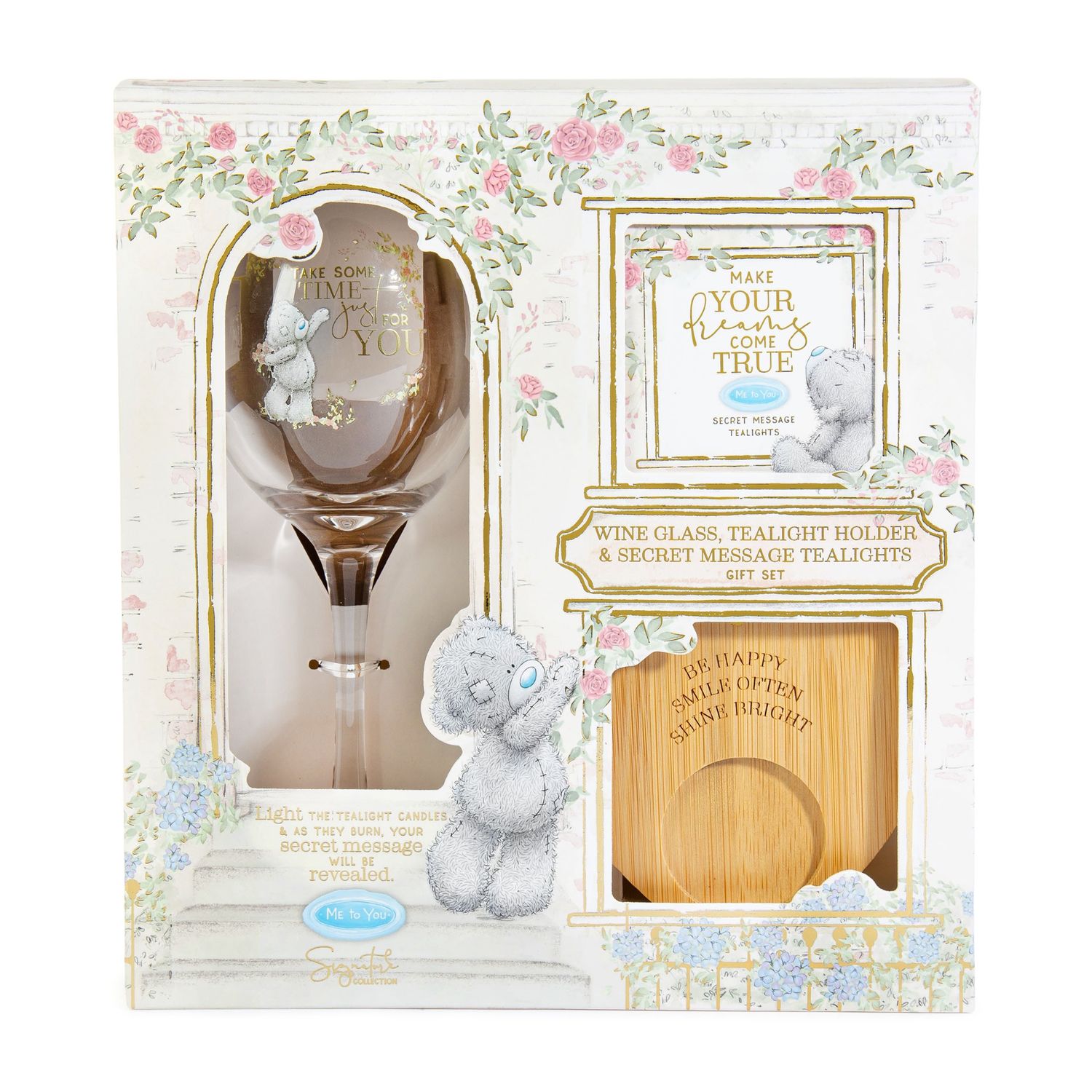 Me To You glas en secret candle set