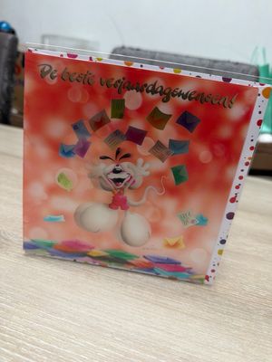 Diddl 3D wenskaart motief 16