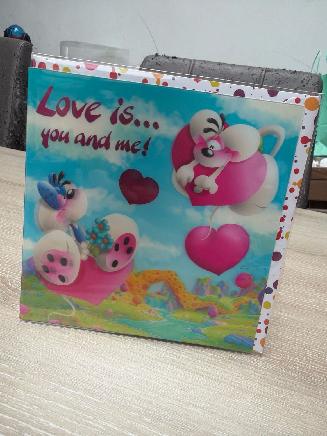 Diddl 3D wenskaart motief 24