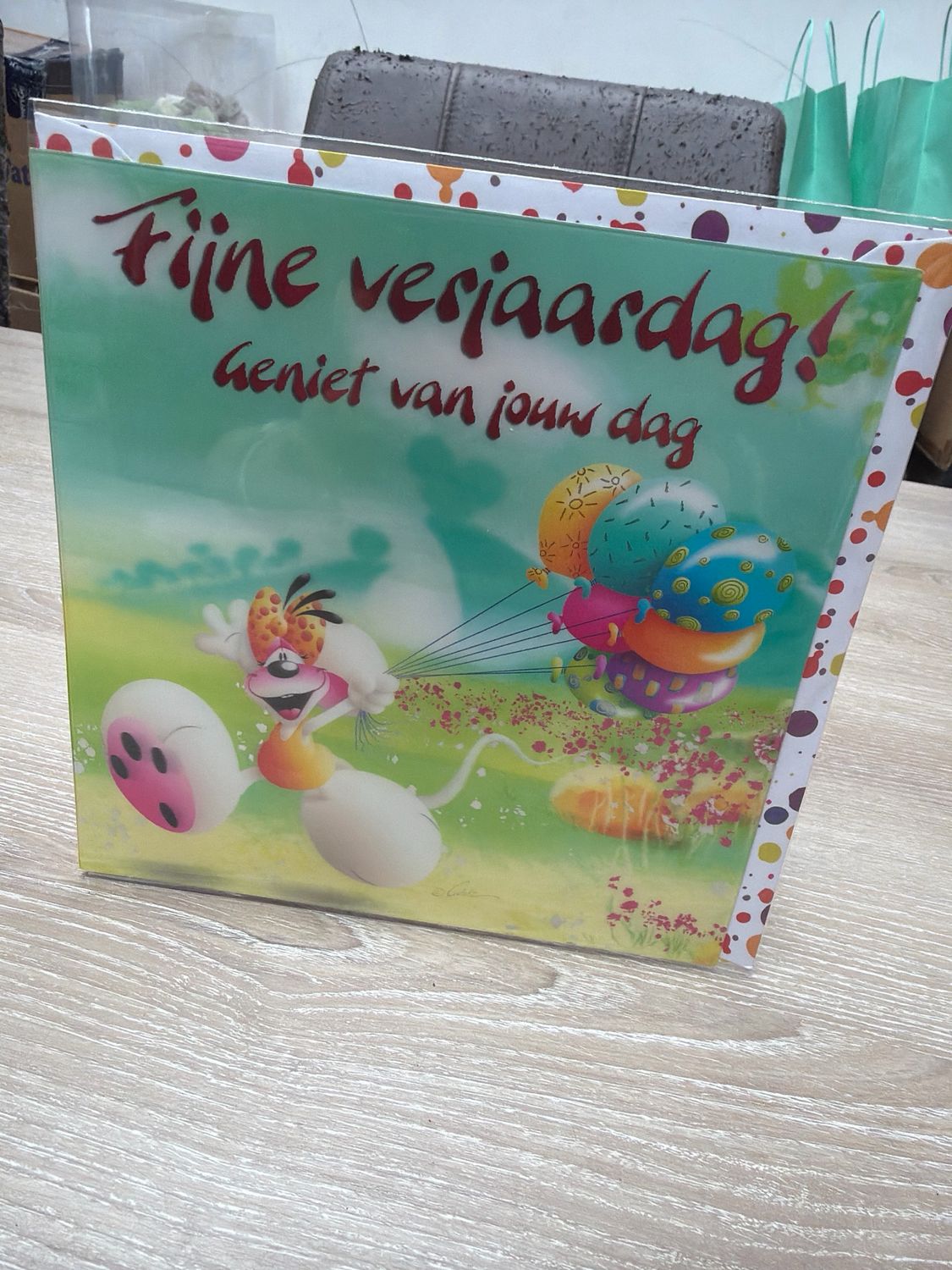 Diddl 3D wenskaart motief 2