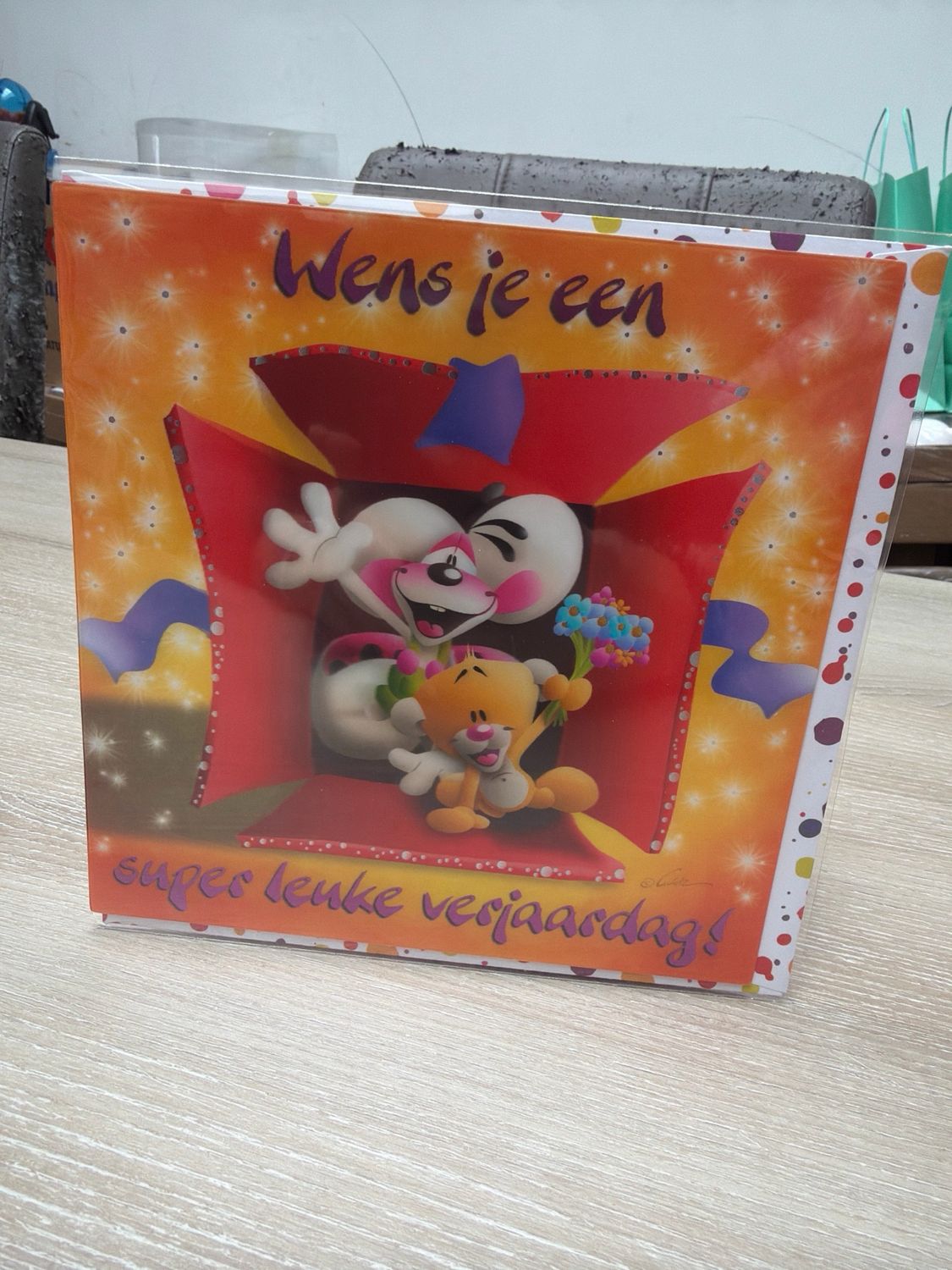 Diddl 3D wenskaart motief 9