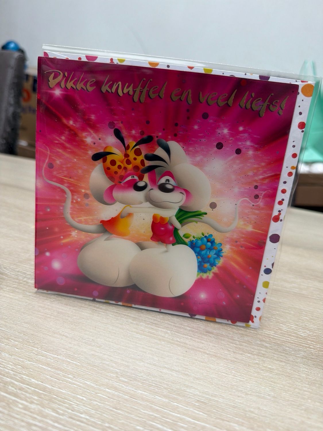 Diddl 3D wenskaart motief 25