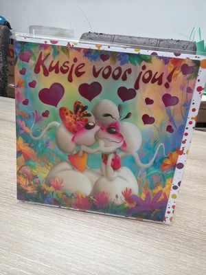 Diddl 3D wenskaart motief 28