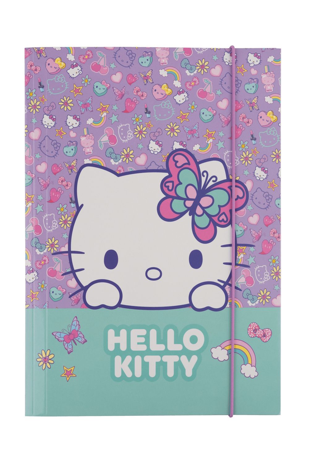 A4 elastomap Hello Kitty purple