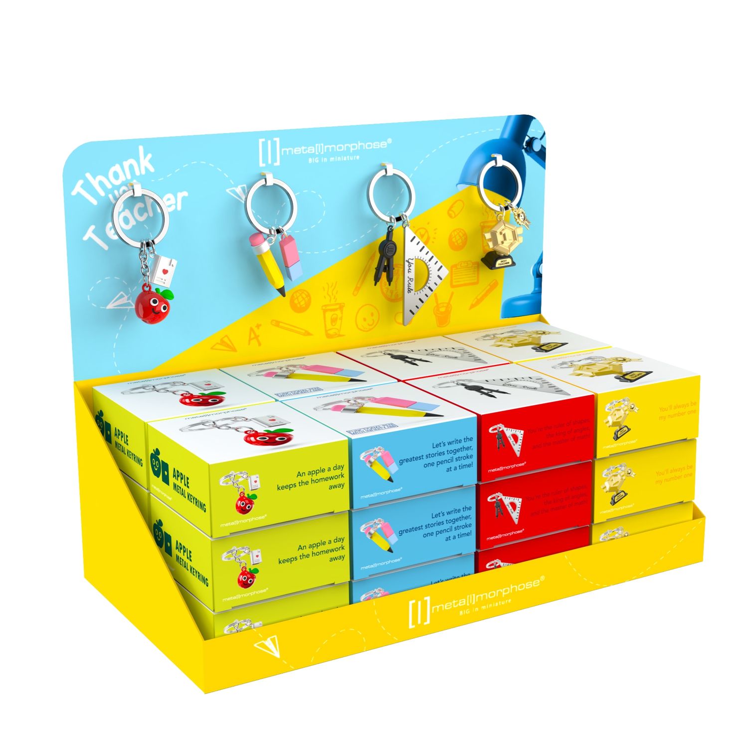 Metalmorphose sleutelhanger einde schooljaar