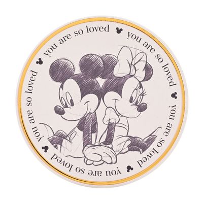 Keramieken onderlegger Mickey &amp; Minnie