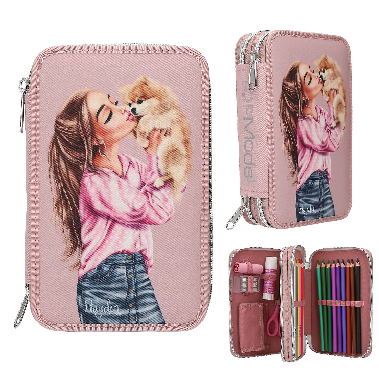 TOPModel 2-vaks etui DOTS