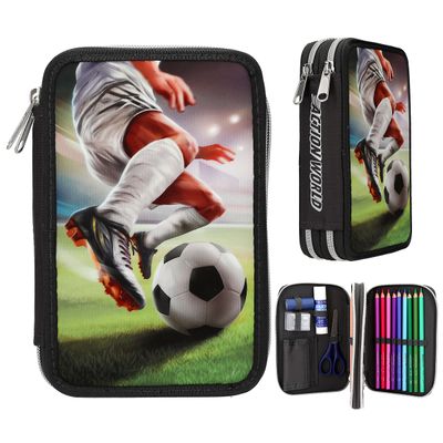 Adventure World 2-vaks etui voetbal