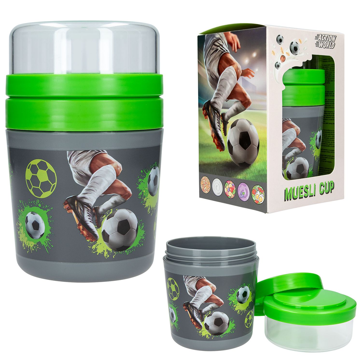 Adventure World muesli beker voetbal