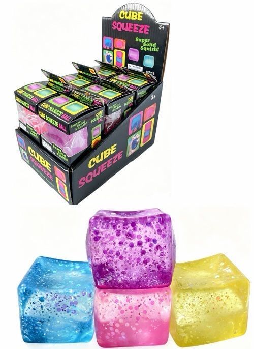 Viral squish cube glitter
