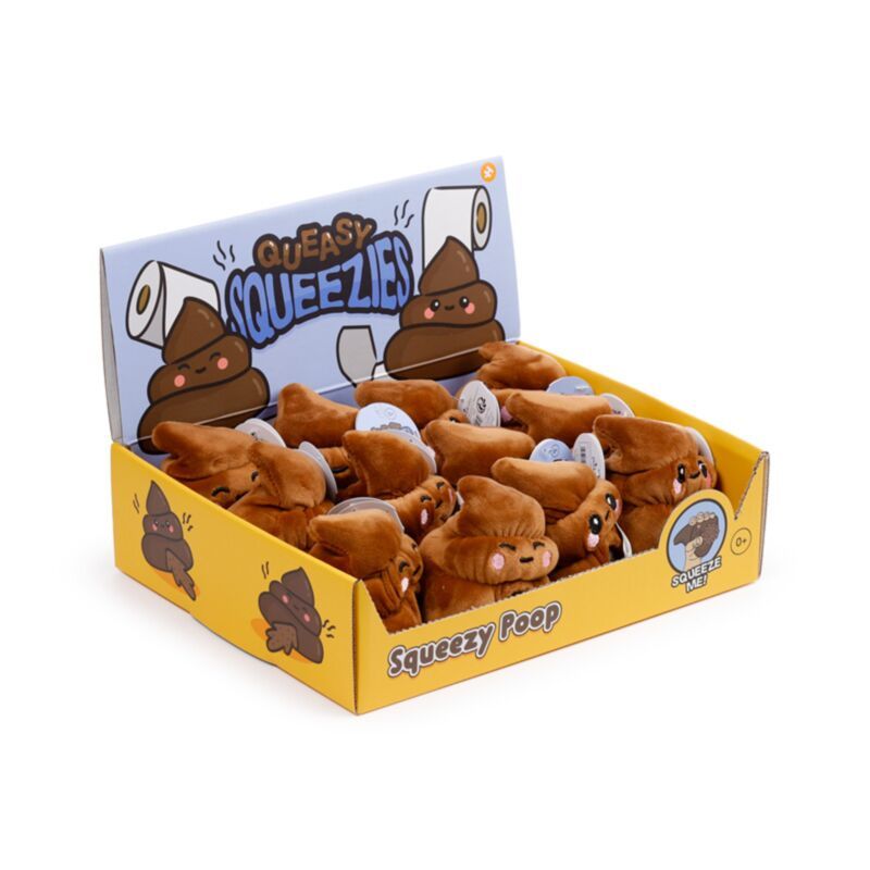 Squeezies lachend kakske