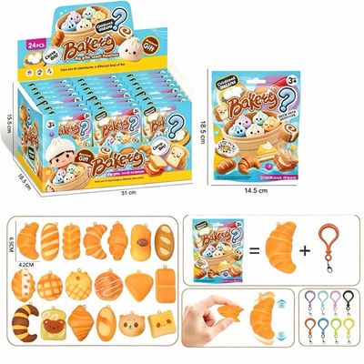 Squishy blind box pastries sleutelhanger 4-6cm