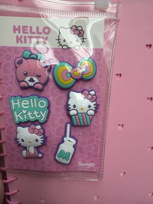 Hello Kitty A5 notitieboek pin it roze