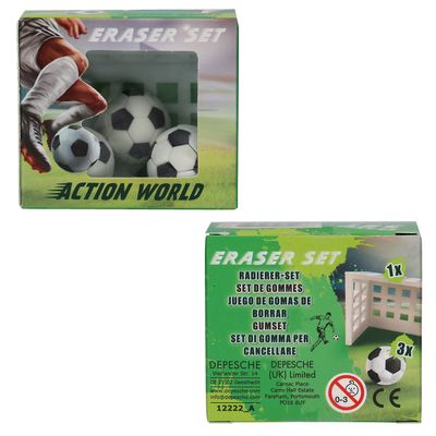 Action World voetbal gommetjes