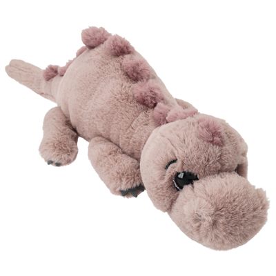 Dino World knuffel dino liggend lichtbruin 50 cm
