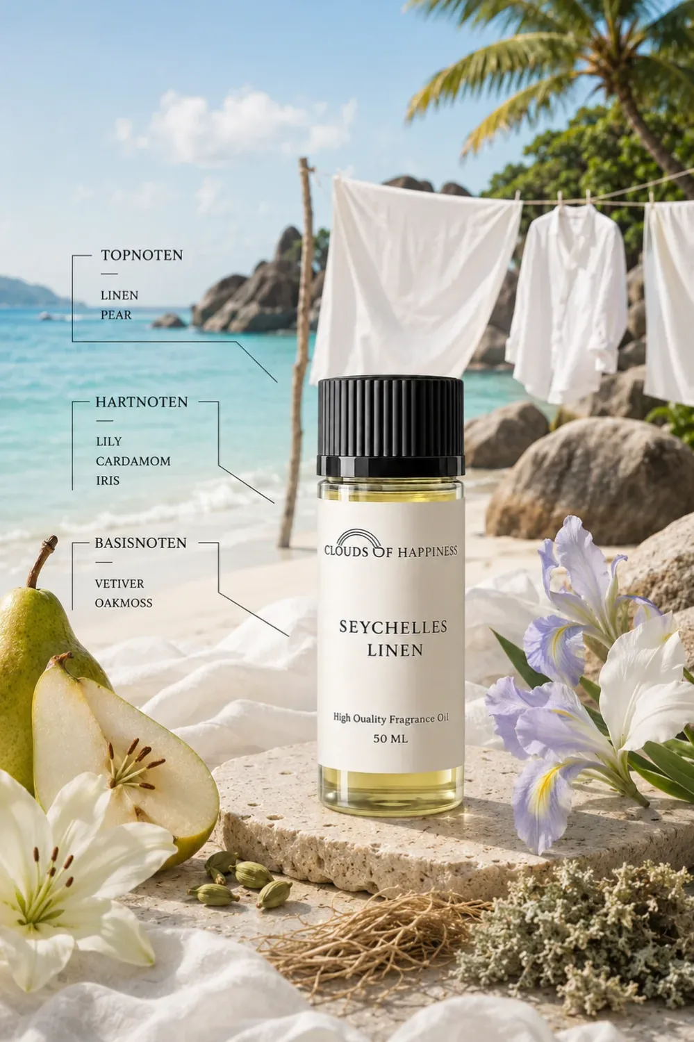 Seychelles Linen - geurolie 50ml