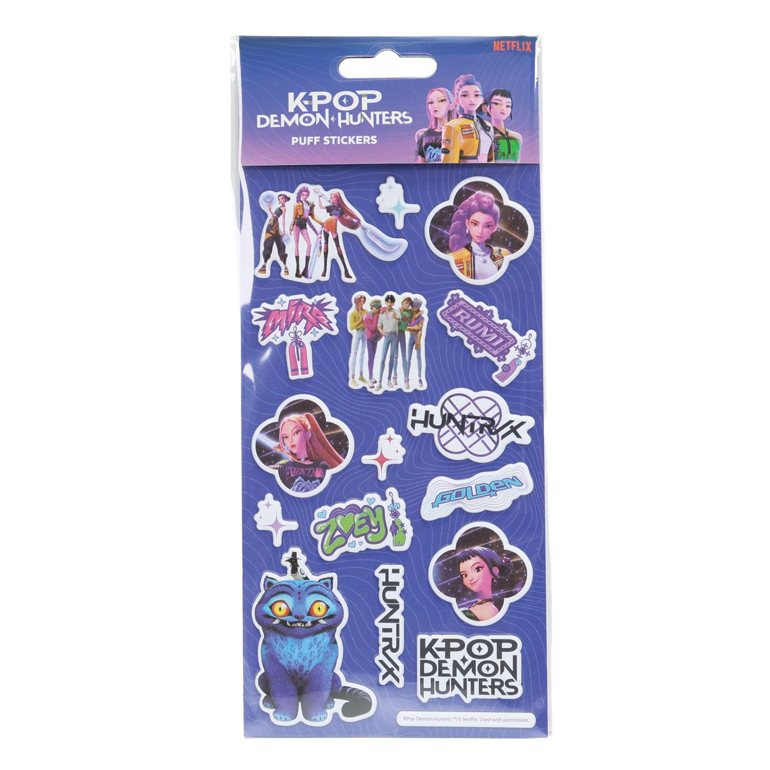 Kpop puff sticker set