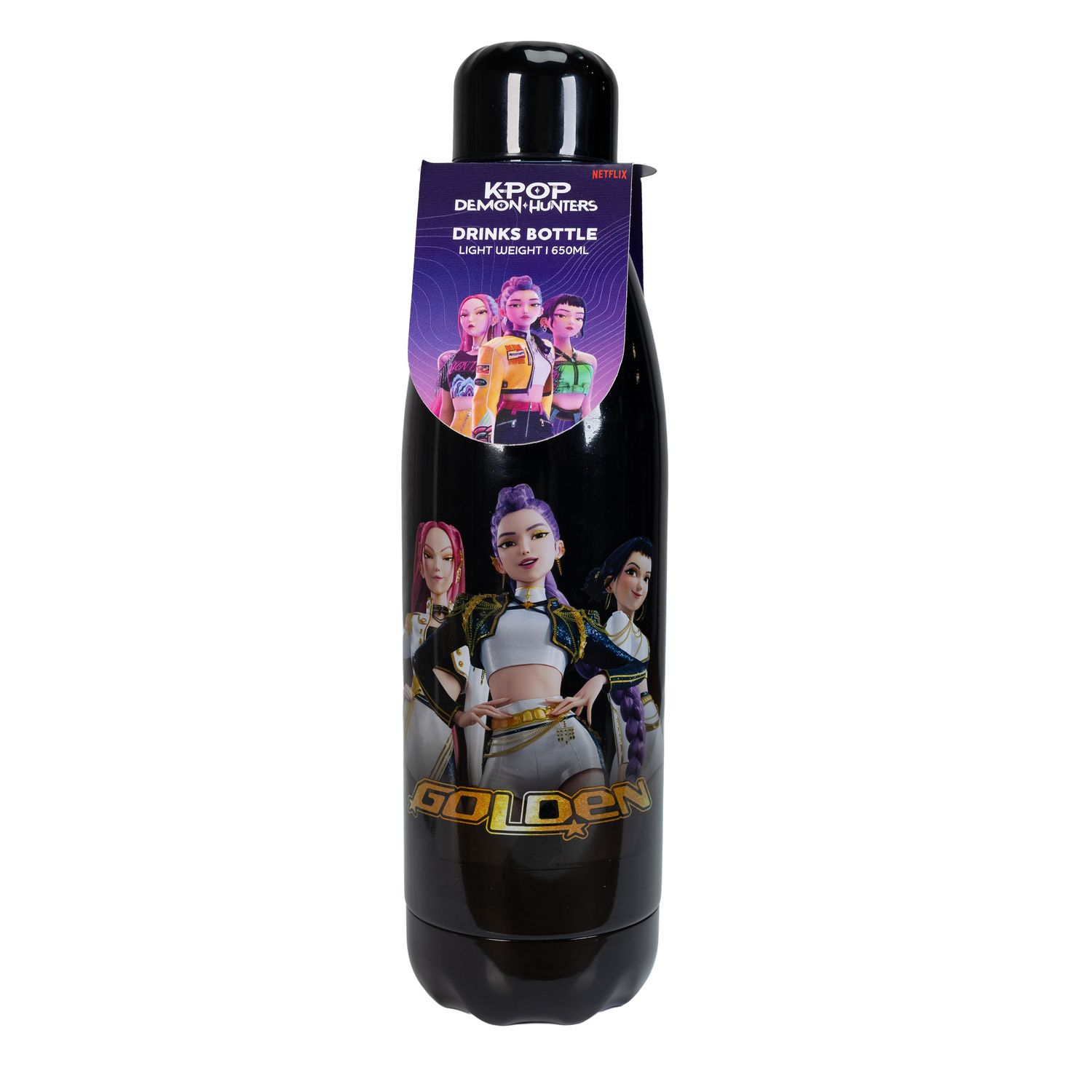 Drinkfles kpop golden met draaidop