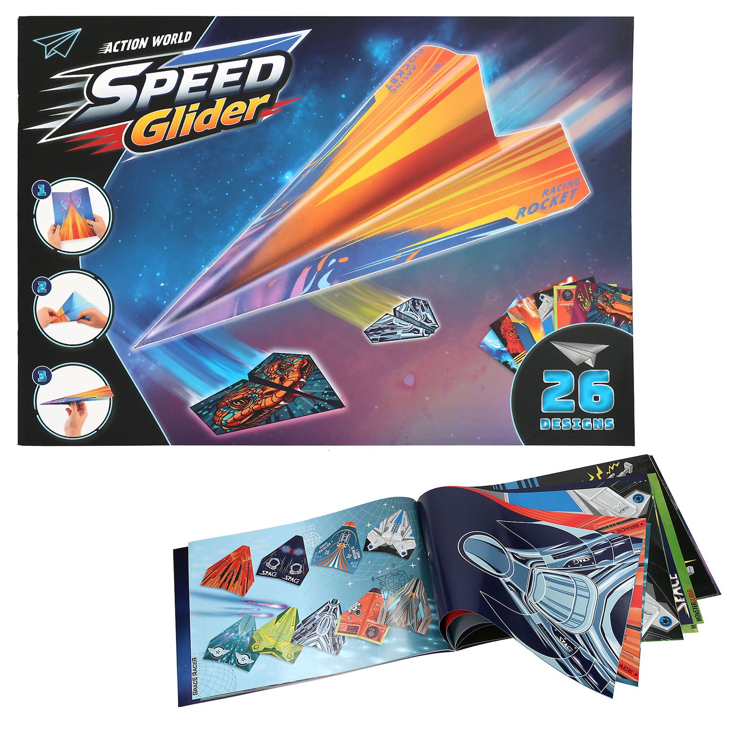 Action World Speed Glider papieren vliegtuigjes boek