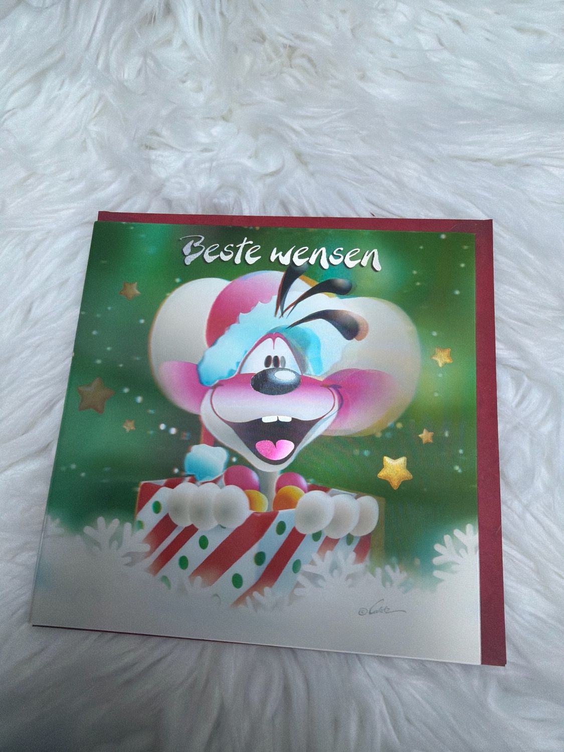 Diddl 3D kerstkaart 9