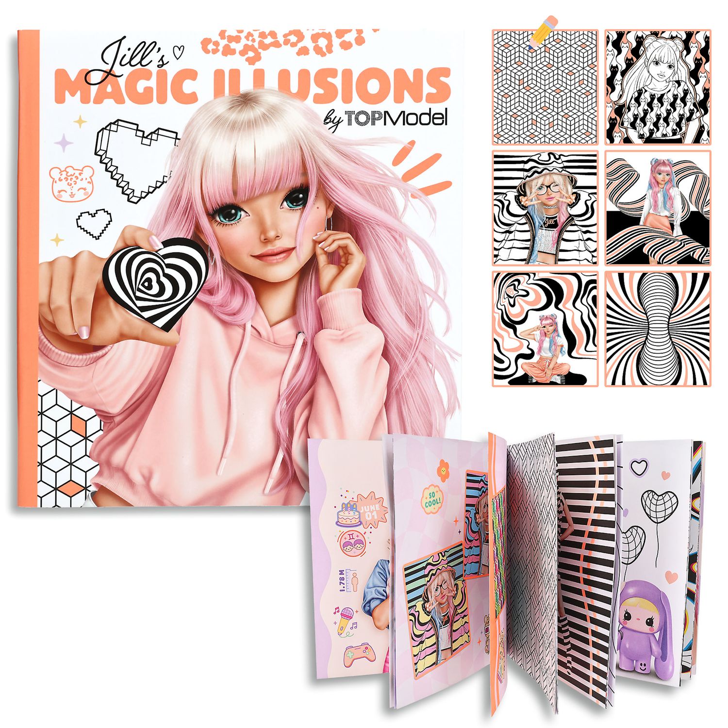 TOPModel kleurboek Jills magic Illusions