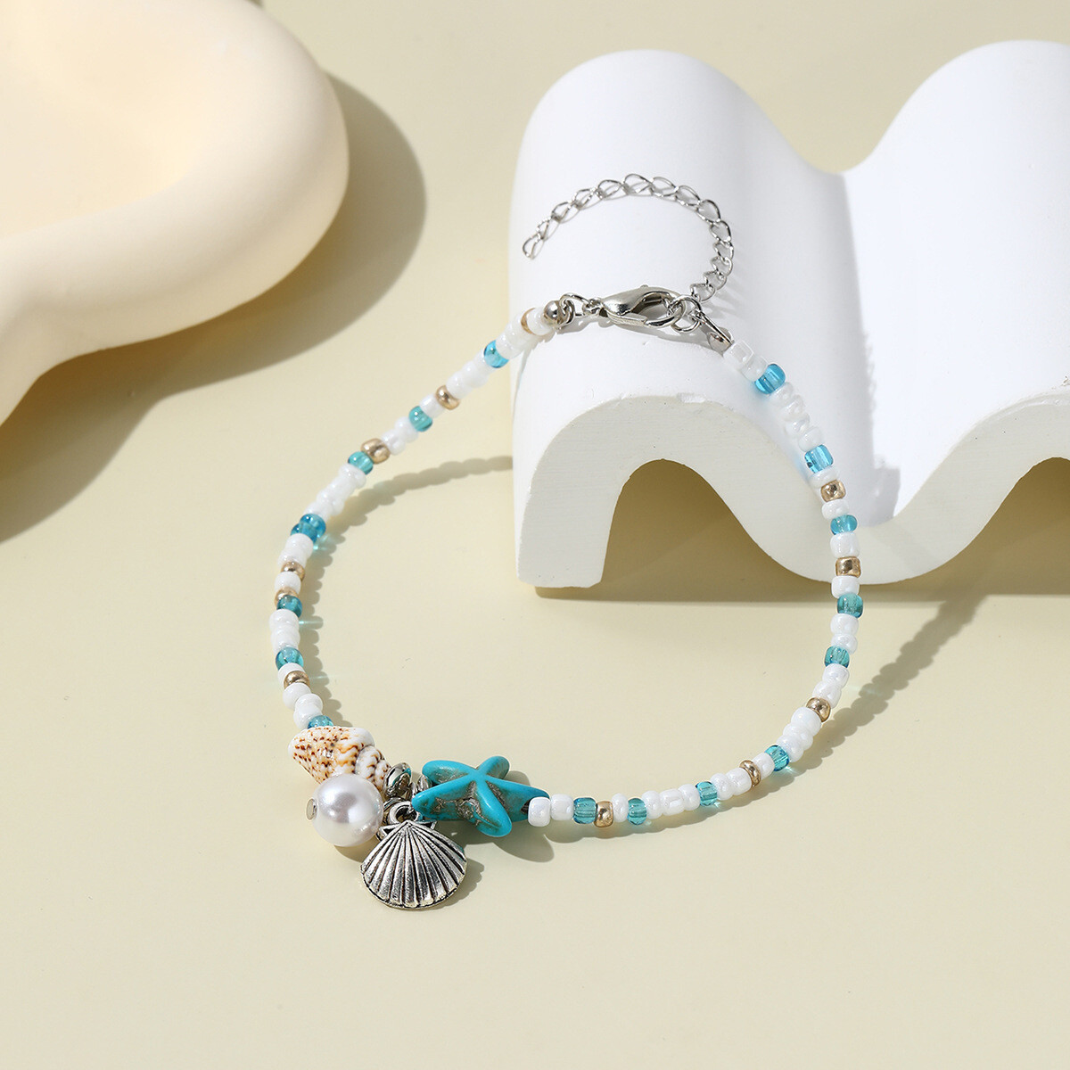 Boho Starfish Braided Bracelet Summer Beach