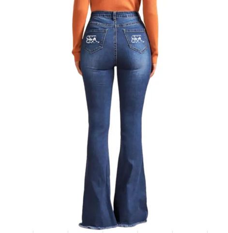 High Waist Boot Cut Custom Bootleg Jeans