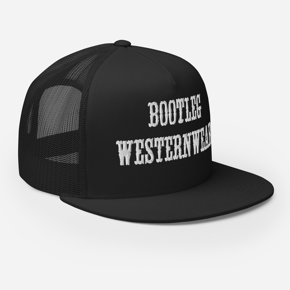 Bootleg Flat Bill Trucker Hat