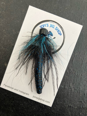 Pre Rigged Finesse Bug (Black Blue) 1/4 oz