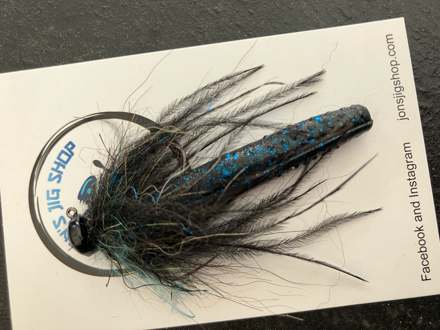 Pre Rigged Finesse Bug (Black Blue) 1/8 Oz