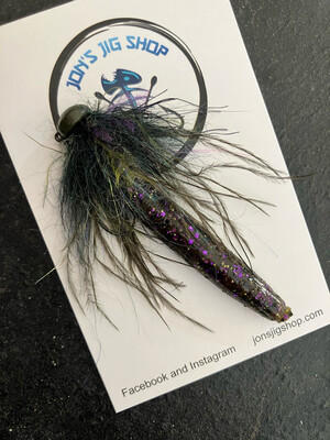 Pre Rigged Finesse Bug (Green Pumpkin Purple) 1/8 oz