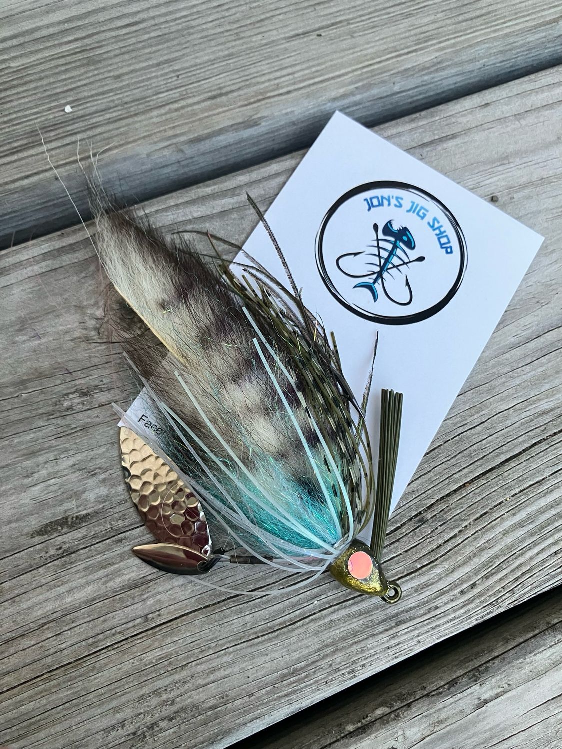 3/8 oz Bladed Zonker Swim Jig - Bluegill