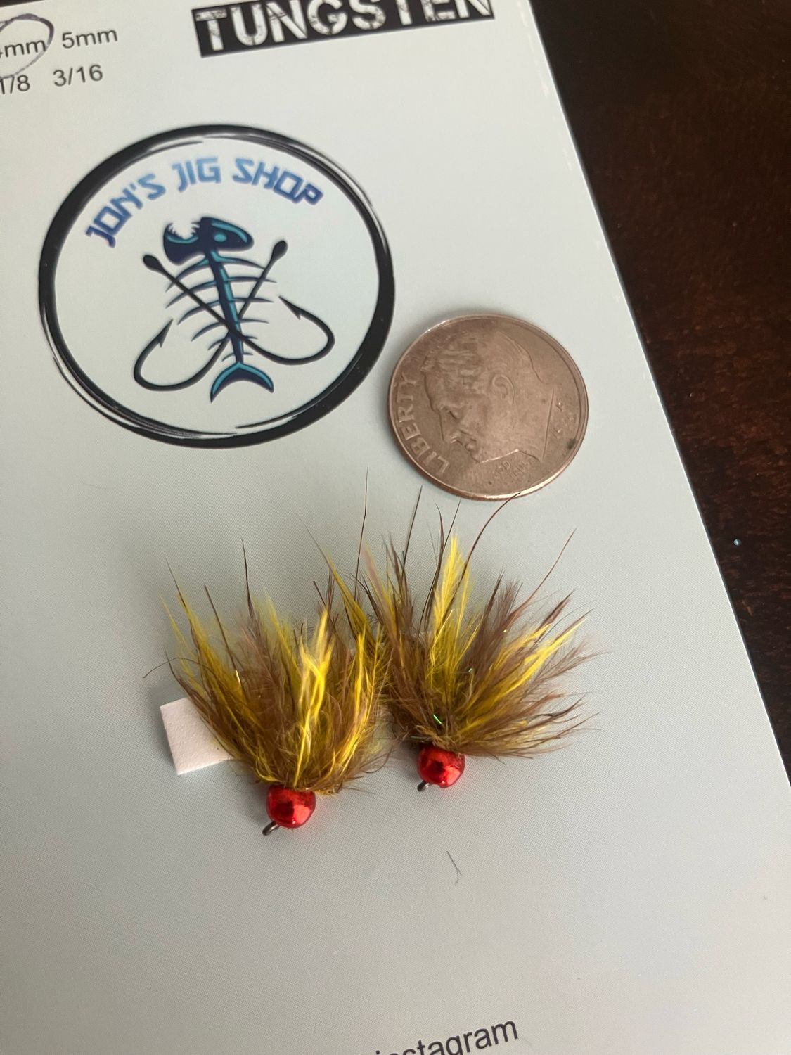 4mm Tungsten Ice Fly - 2pack