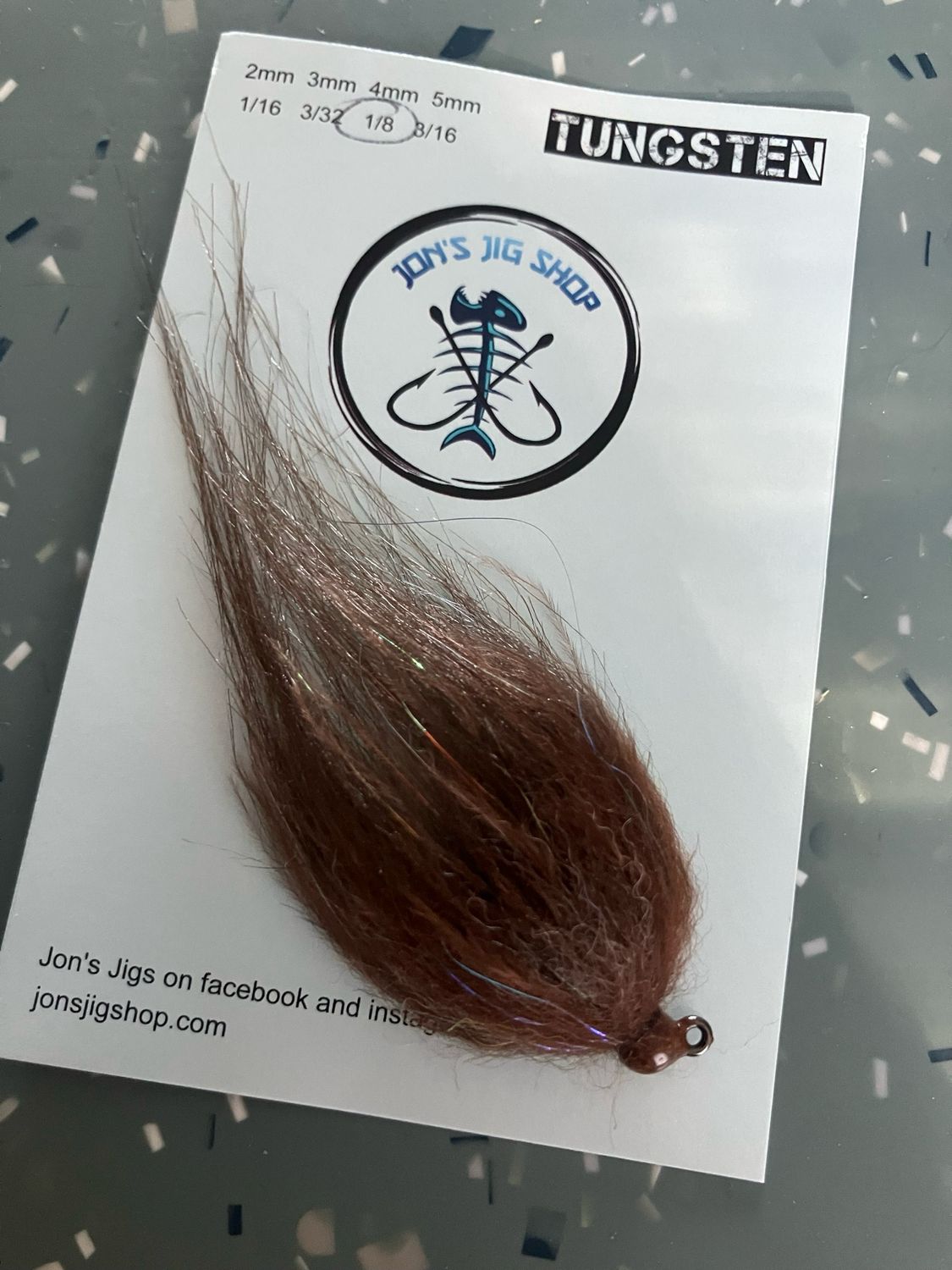 1/8 oz Tungsten Magic (brown)