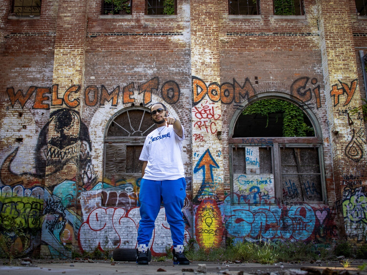 Classic T $hirt Wht/Blue