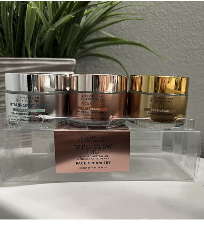 Australian Skin Clinic Triple Glow Trio Set Face Cream Set